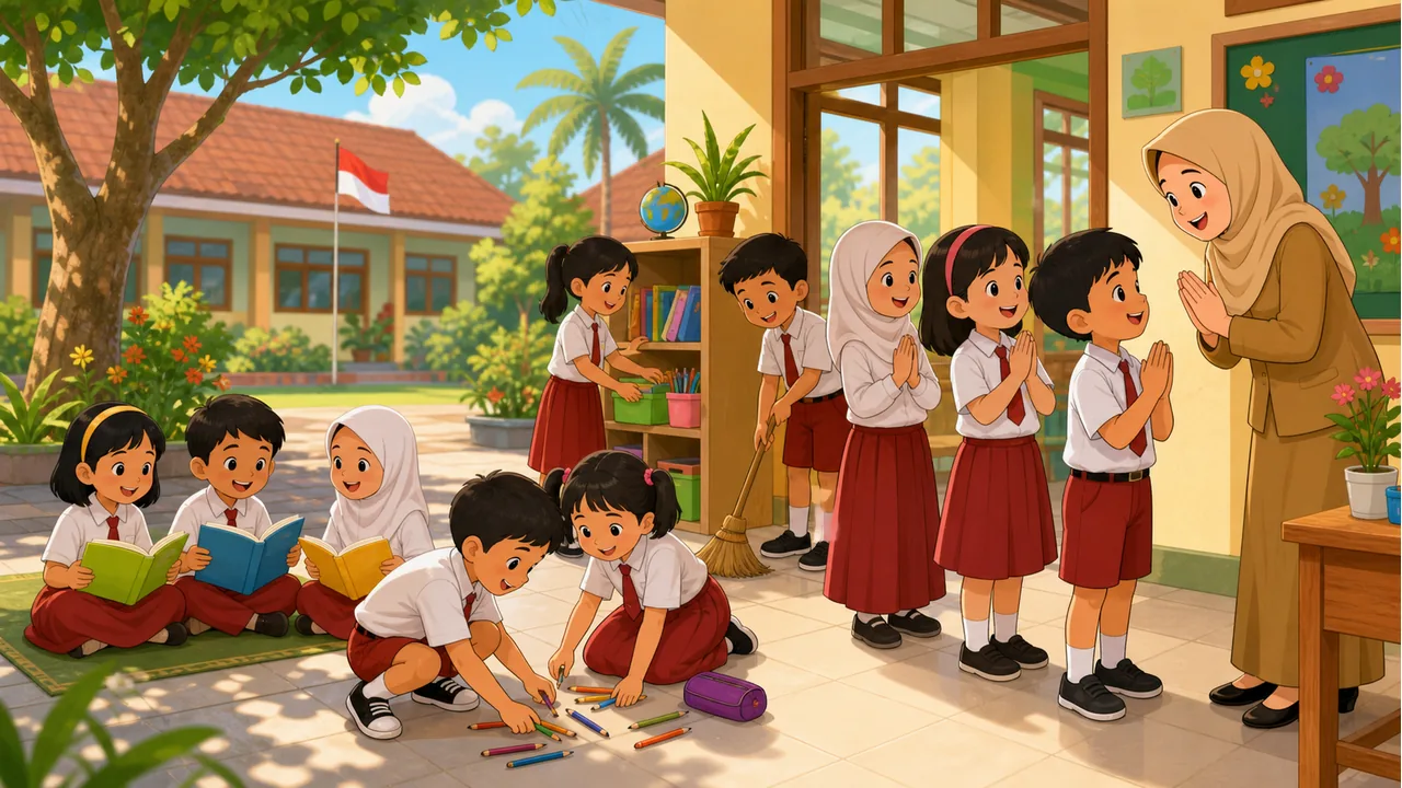 Melangkah Maju dengan Karakter Kuat: Kebiasaan Baik Sejak Dini di SDN 3 Lamokato